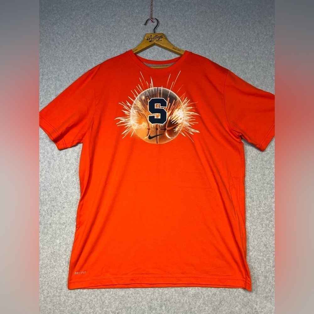 Nike Syracuse Basketball Tee Shirt Mens XL Extra Large Orange SU